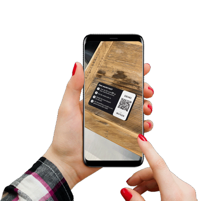 Scan QR met telefoon